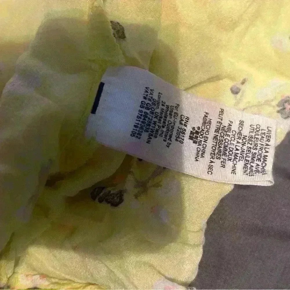 Free People Electric Yellow Floral Sleeveless Tango At Night Wrap Romper 10 - Picture 9 of 15